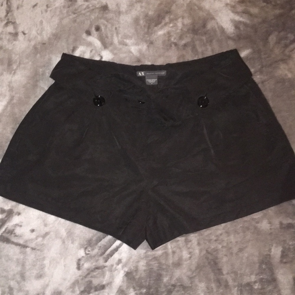 Armani Exchange black shorts size 6